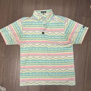 Bad Birdie Pastel Striped Polo Shirt